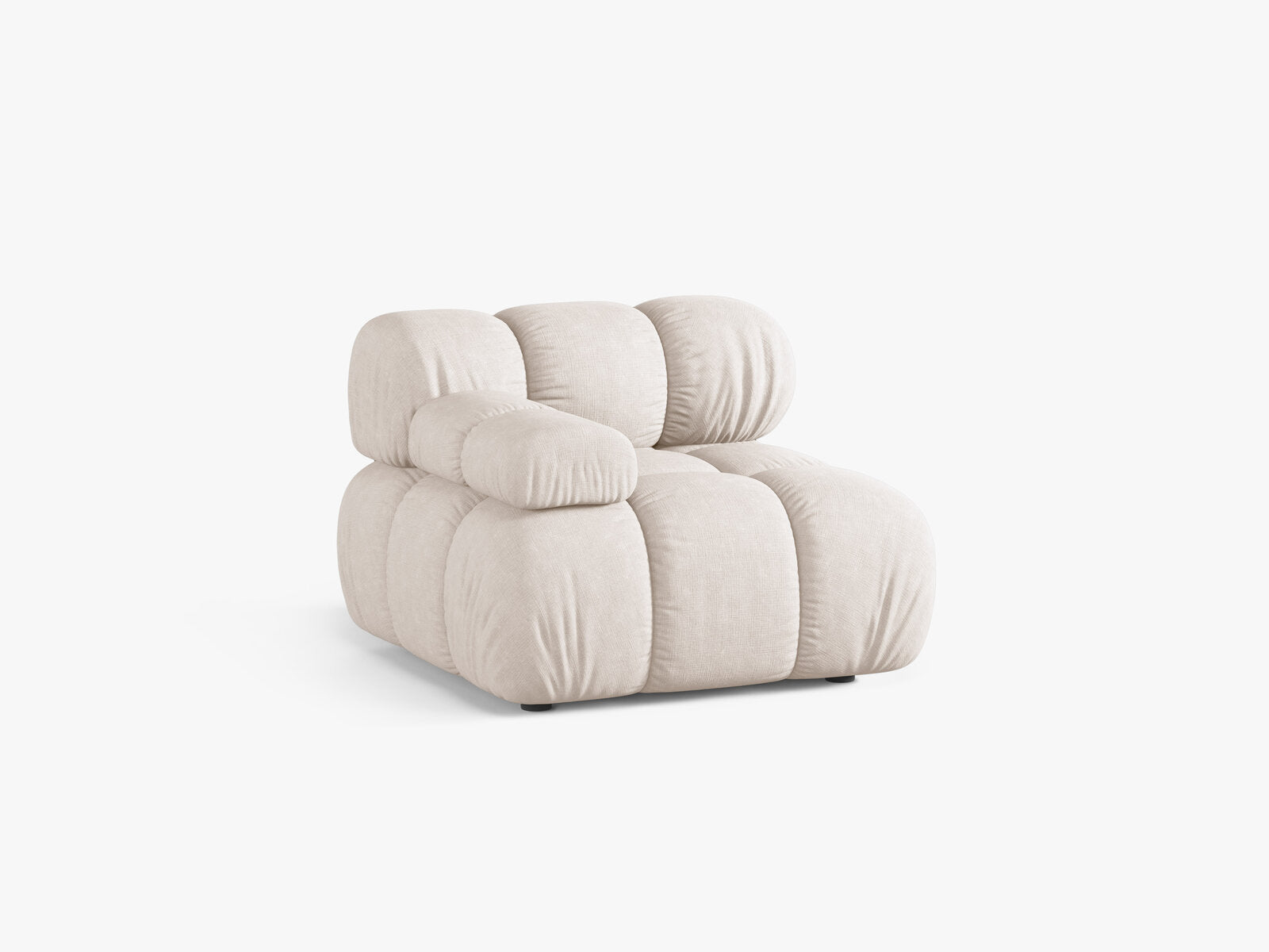 Micadoni Eckmodul Bellis Links Strukturierter Stoff Liberty Beige
