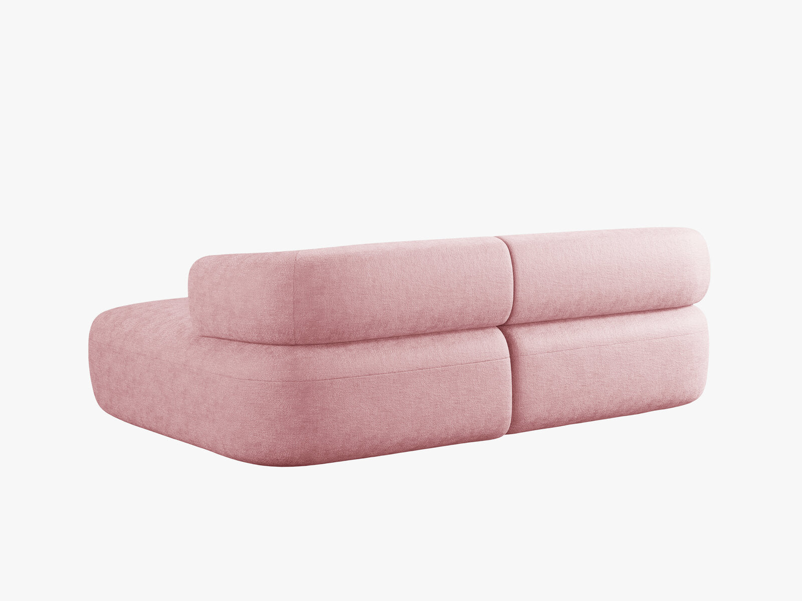 Micadoni 5-Sitzer Ecksofa Jenny Kleine Version Rechts Chenille Perfect Harmony Rosa