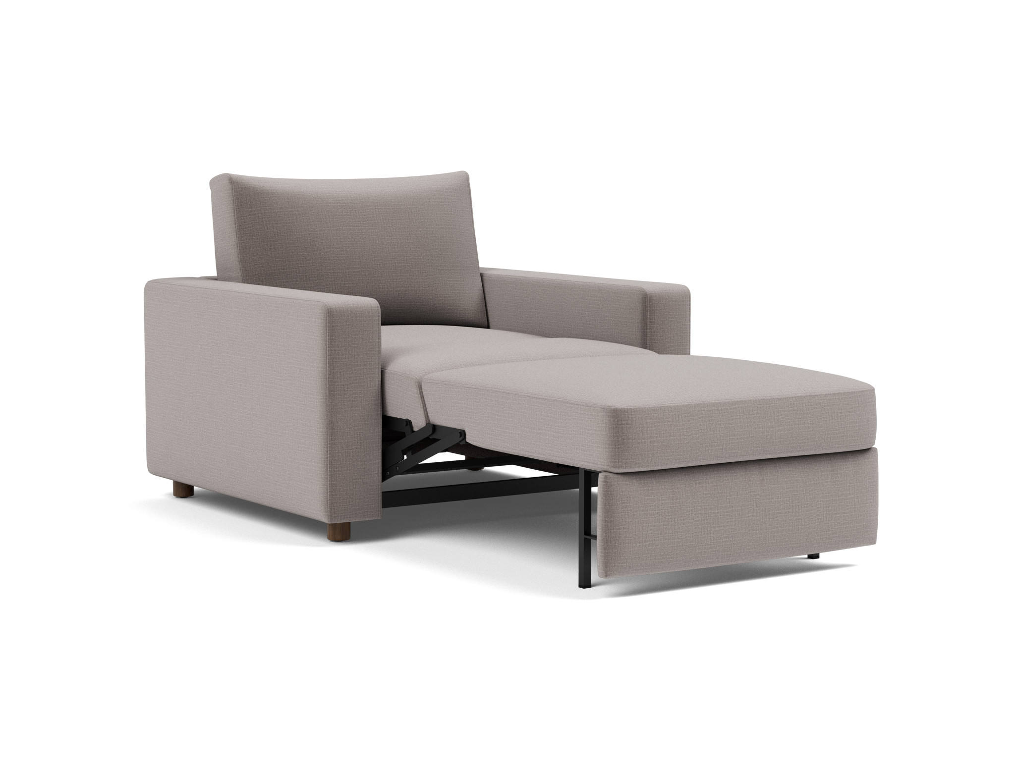 Schlafsessel Neah mit Standard-Armlehnen Chenille Esina 418-Truffle