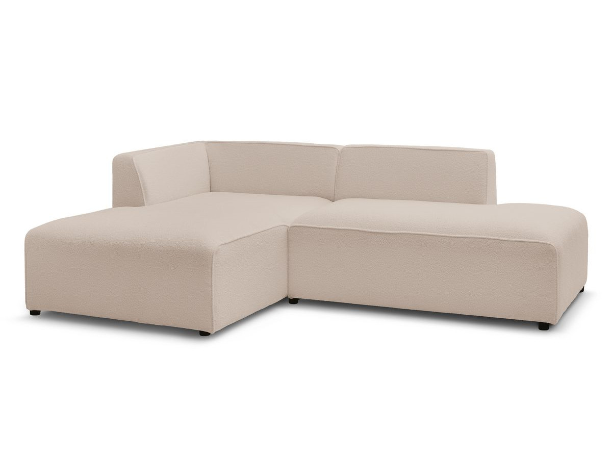 Bobochic Megeve Ecksofa Bouclé-Stoff Beige Ecke links