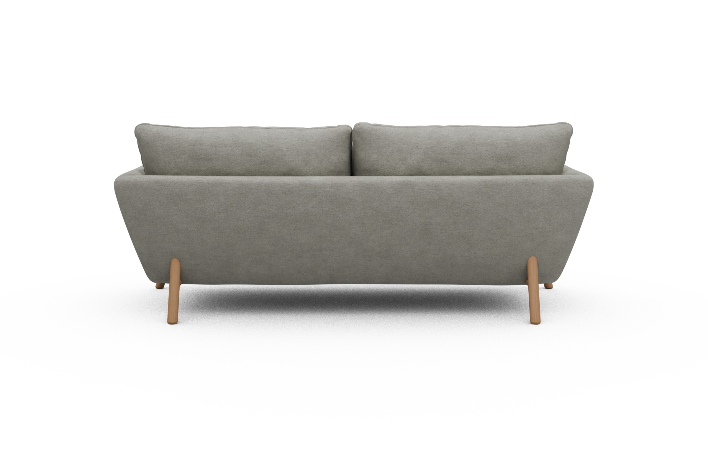 Sofa Emil 3-Sitzer Beinfarbe Eiche Natur Carreno-Moon-Stone-White