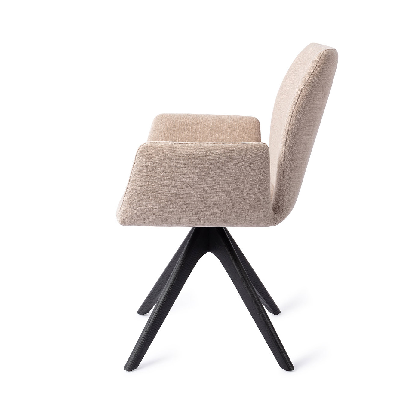 Jesper Home Esszimmerstuhl Misaki Sand Strand Revolve Eiche Schwarz