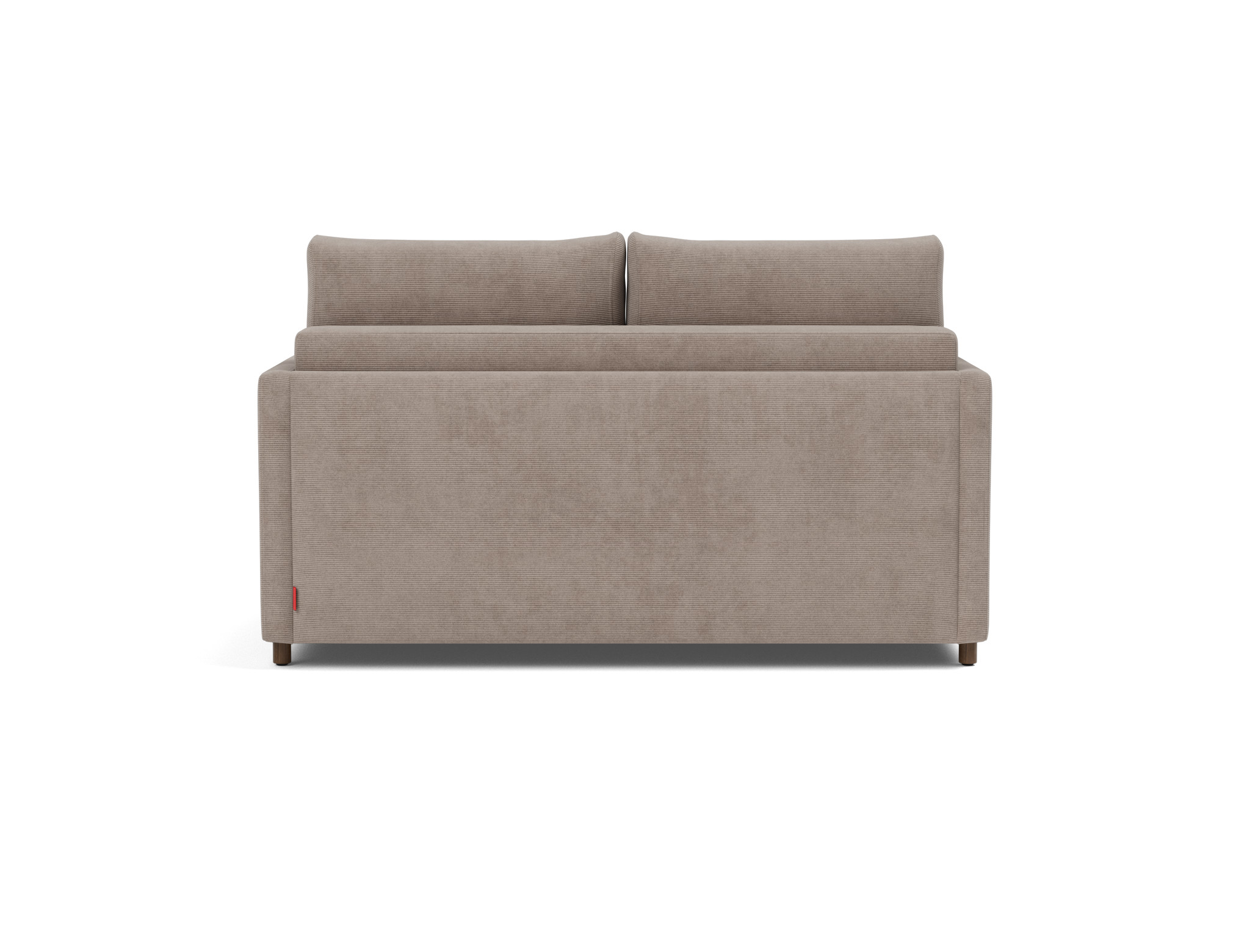 Schlafsofa Neah mit Slim-Armlehnen 140 Kord Cordufine 318-Beige