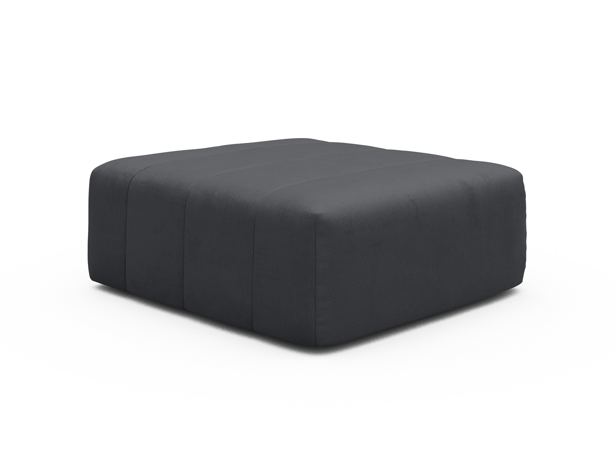 Ottomane Hugo Kord Cordufine 308-Slate-Grey