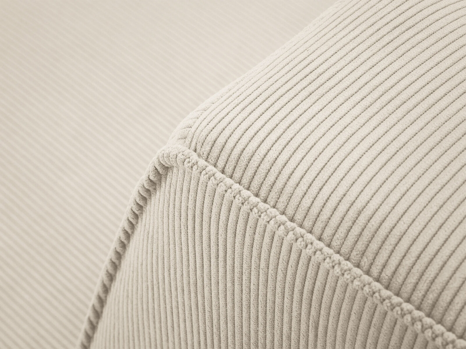 Micadoni 4-Sitzer Modular Sofa Ruby Rechts Kord Scala Helles Beige