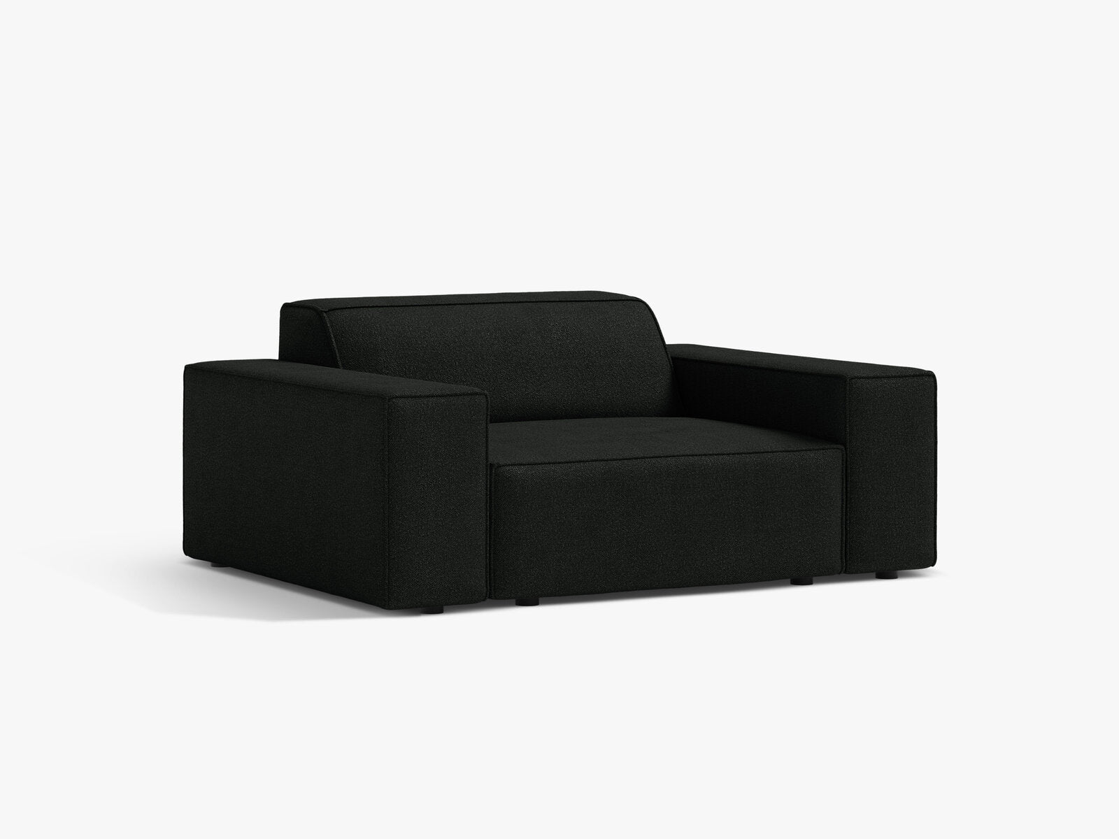 Micadoni Sessel Jodie 1-Sitzer Boucle Baloo Schwarz