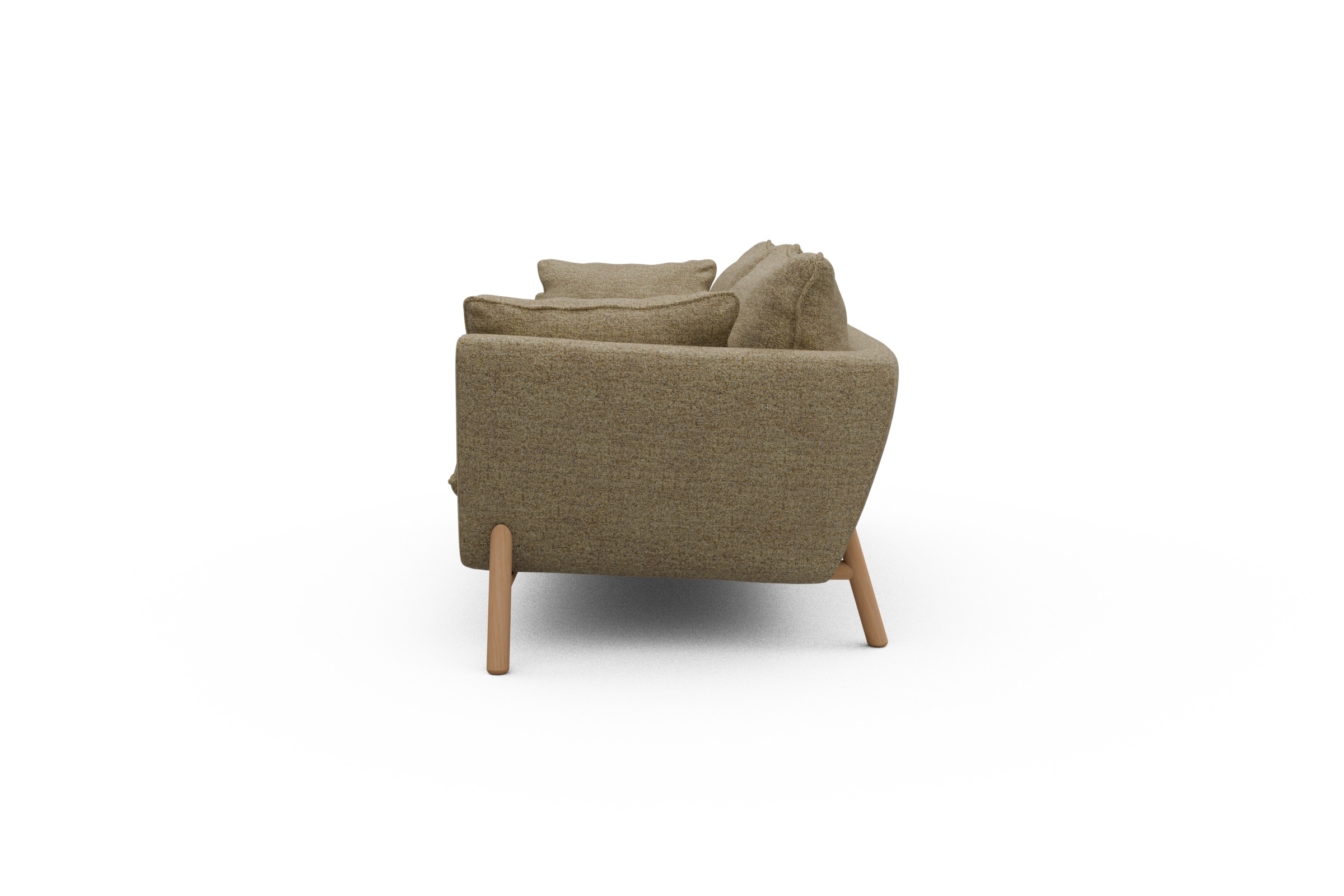 Sofa Emil PREMIUM 2-Sitzer Beinfarbe Eiche Natur Carreno-Silician-Yellow