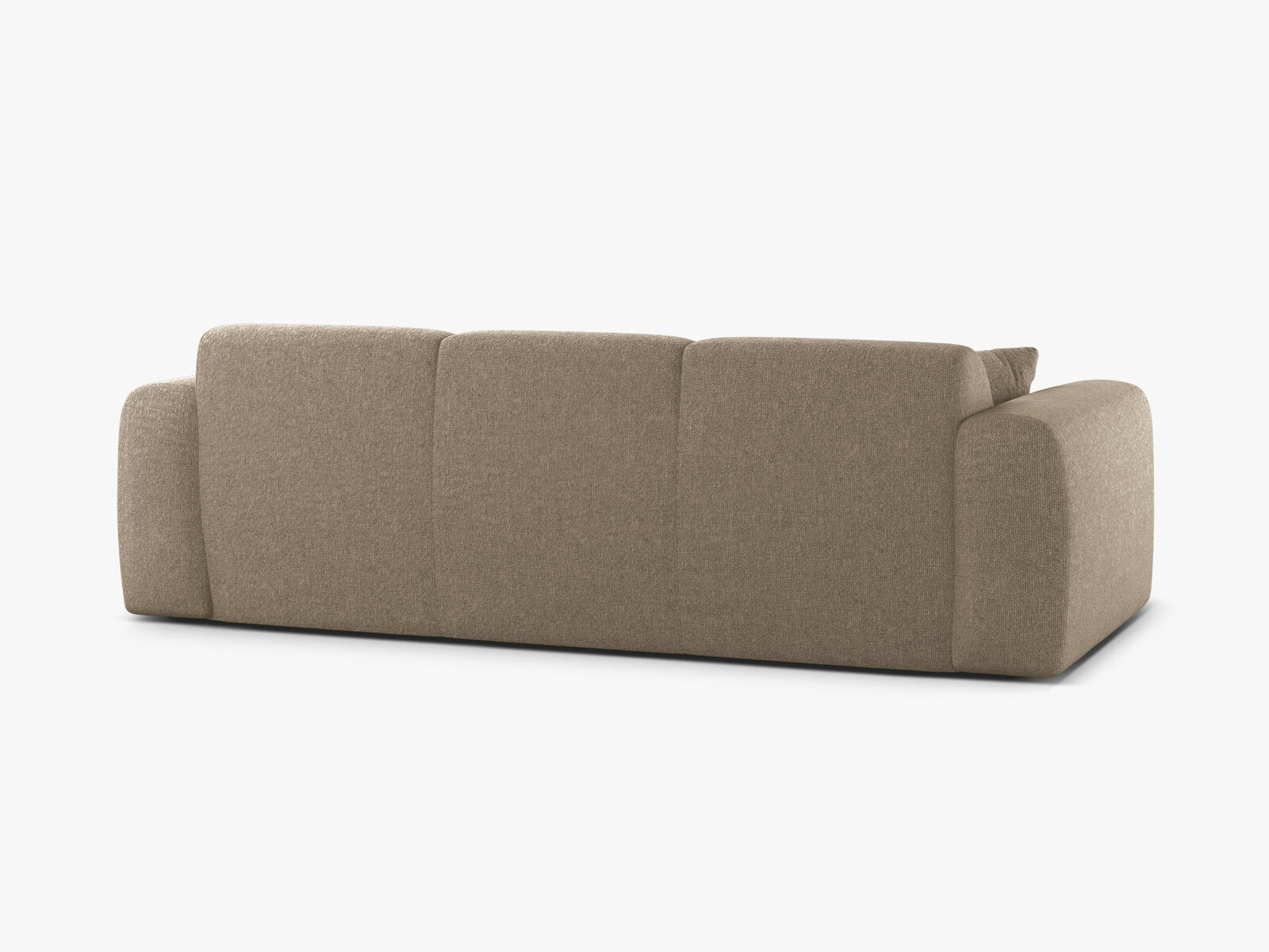 Micadoni Sofa Molino 3-Sitzer Chenille Eden Dunkelbeige