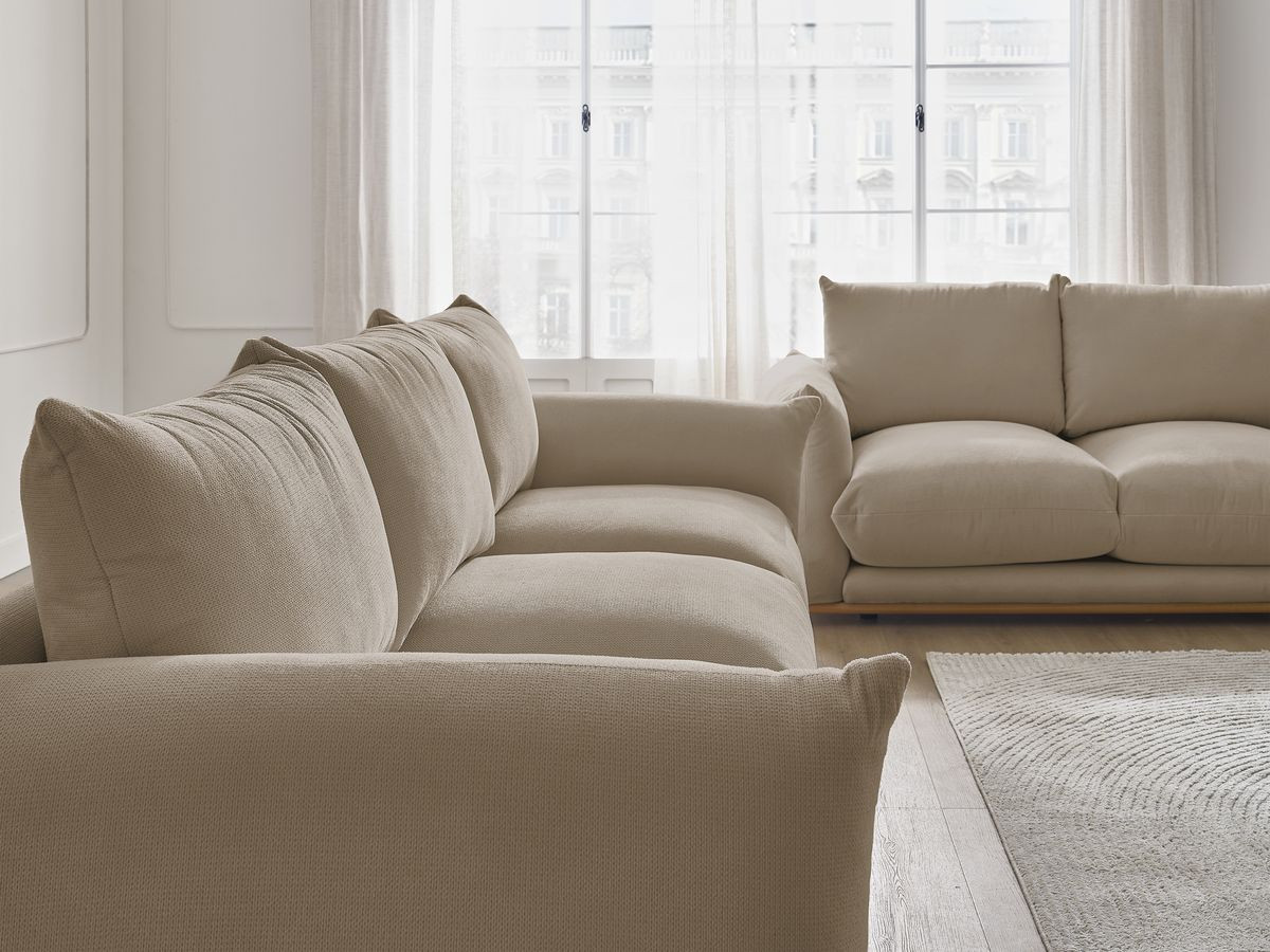 Bobochic Ernest Sofa 5-Sitzer Stoff Taupe