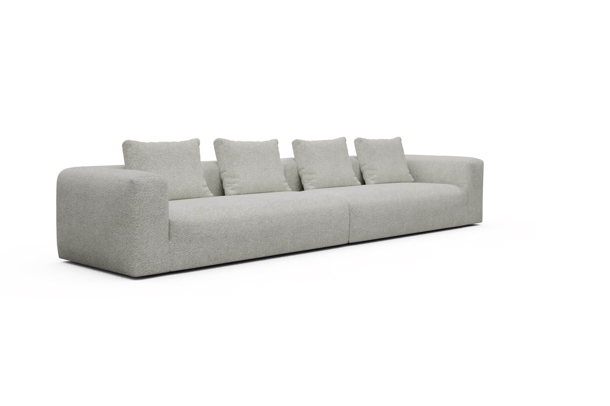 Sofa Modulares XXL Sofa Fred 5-Sitzer Vanora-Warm-Sand