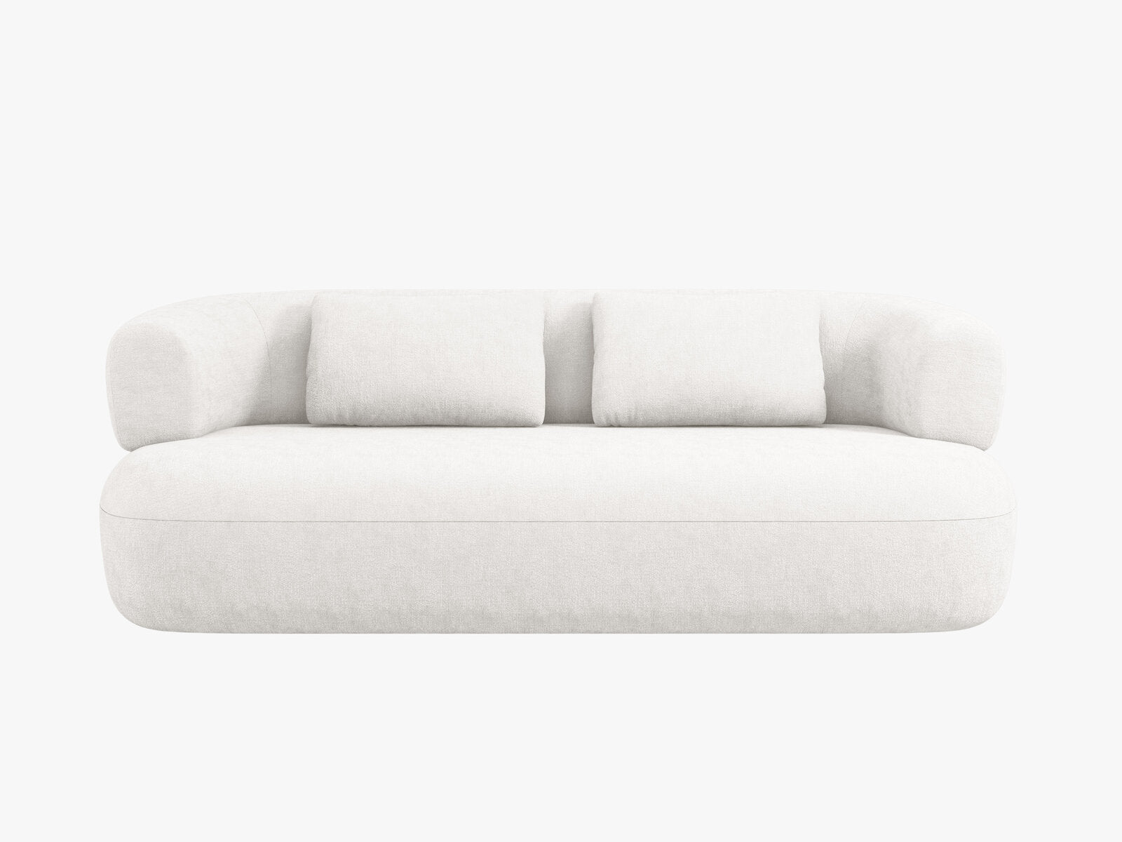 Micadoni Sofa Jenny 2-Sitzer Chenille Perfect Harmony Helles Beige