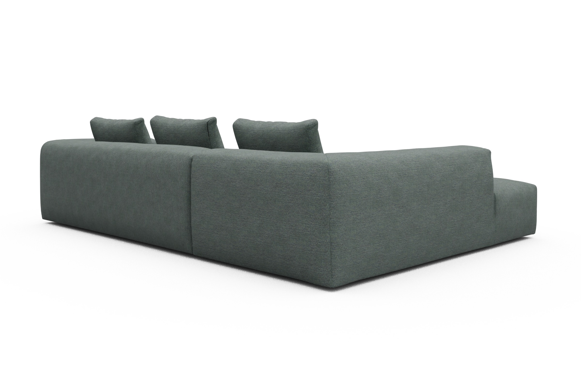 Ecksofa Fred Relax-Ecke links mit 2,5-Sitzer Carreno-Ice-Blue