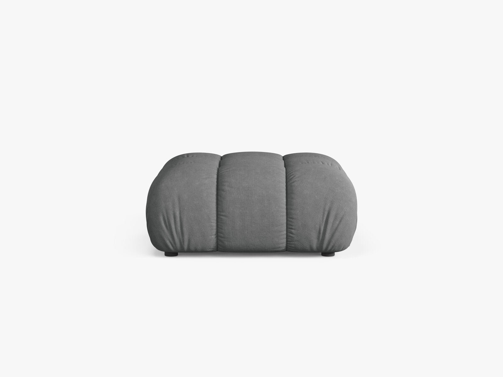 Micadoni Hocker Bellis Strukturierter Stoff Liberty Grau