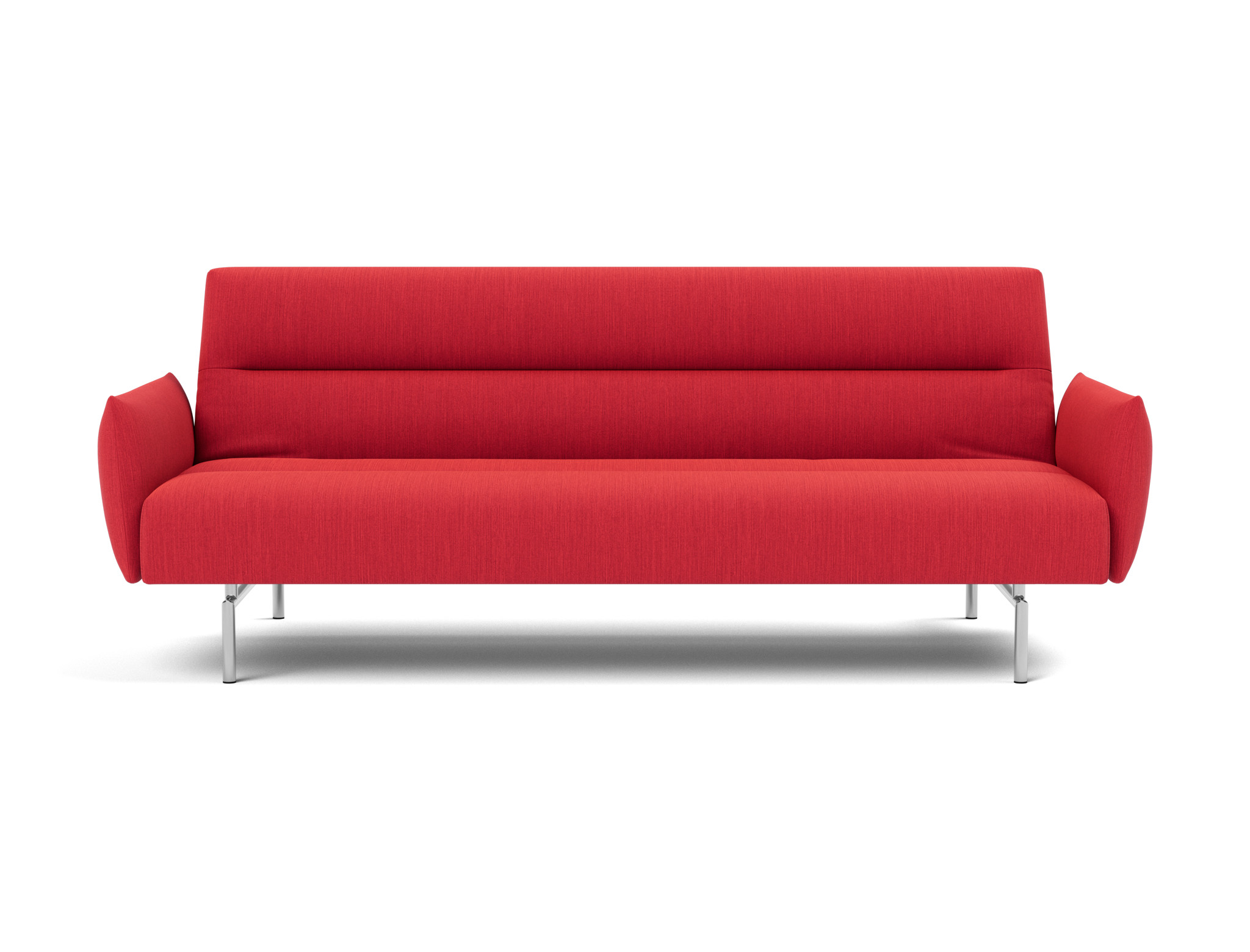 Schlafsofa Jillis mit Armlehnen Flachgewebe Elegance 511-Red