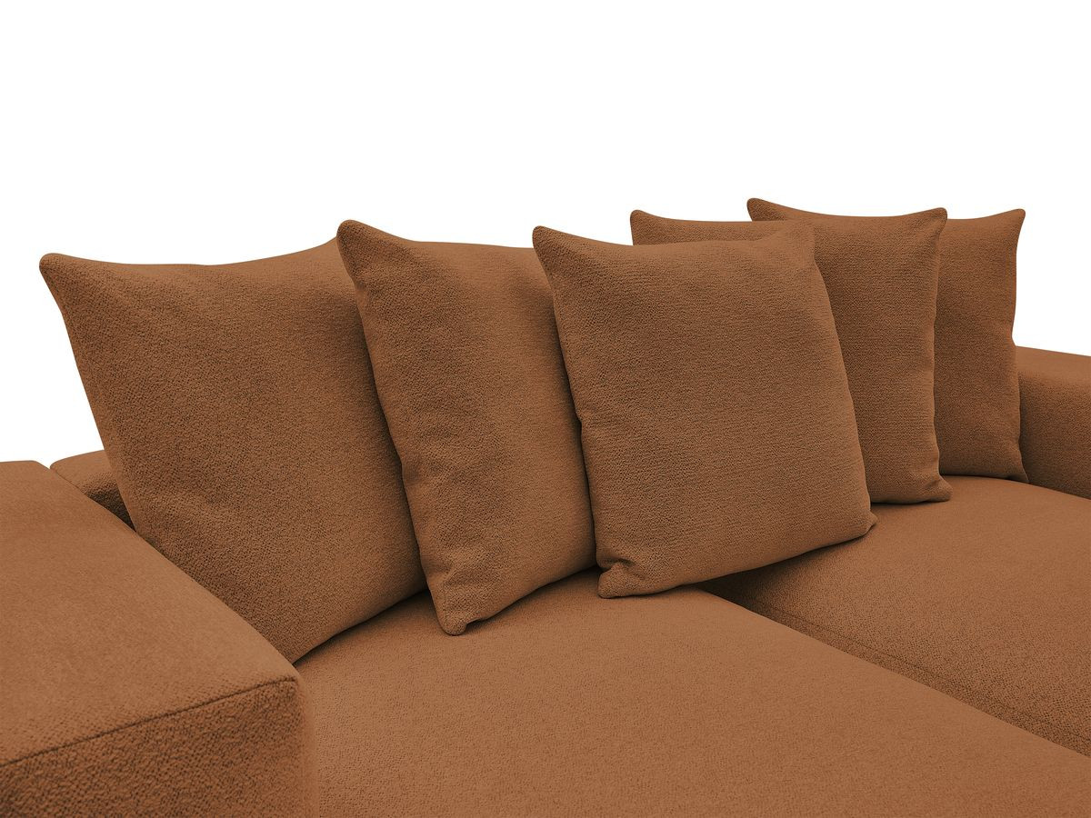 Bobochic Voltaire Sofa 4-Sitzer 248 × 170 cm Melange-Stoff Orange