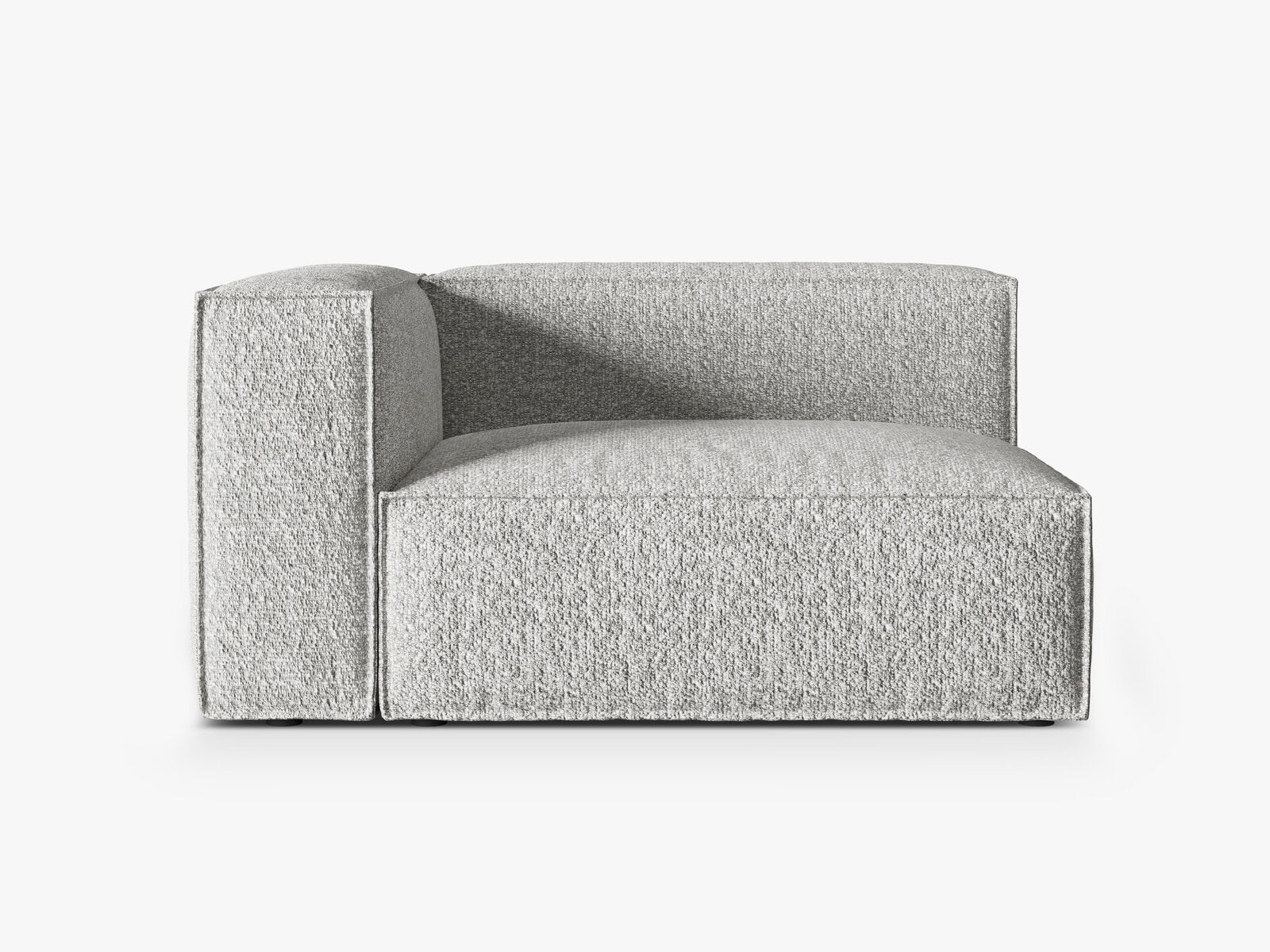 Micadoni Eckmodul Nuria 2-Sitzer Links Boucle Silber