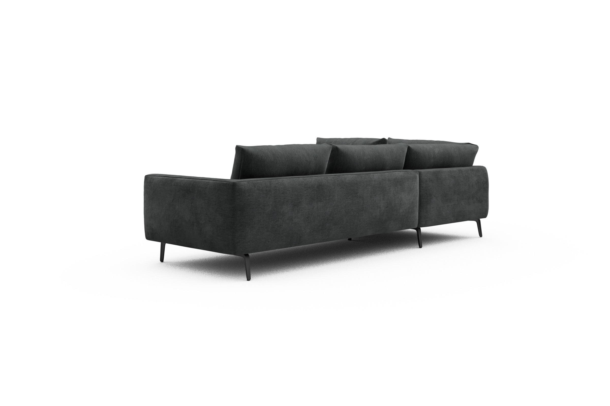 Ecksofa Karl Relax-Ecke links mit 2,5-Sitzer Smooth-Deep-Warm-Grey