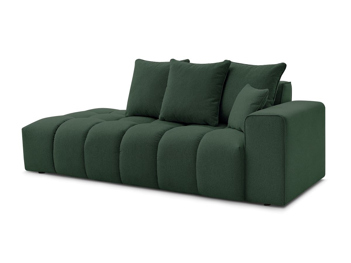 Bobochic Mont-blanc Sofa 4-Sitzer Melange-Stoff Grün Armlehne rechts