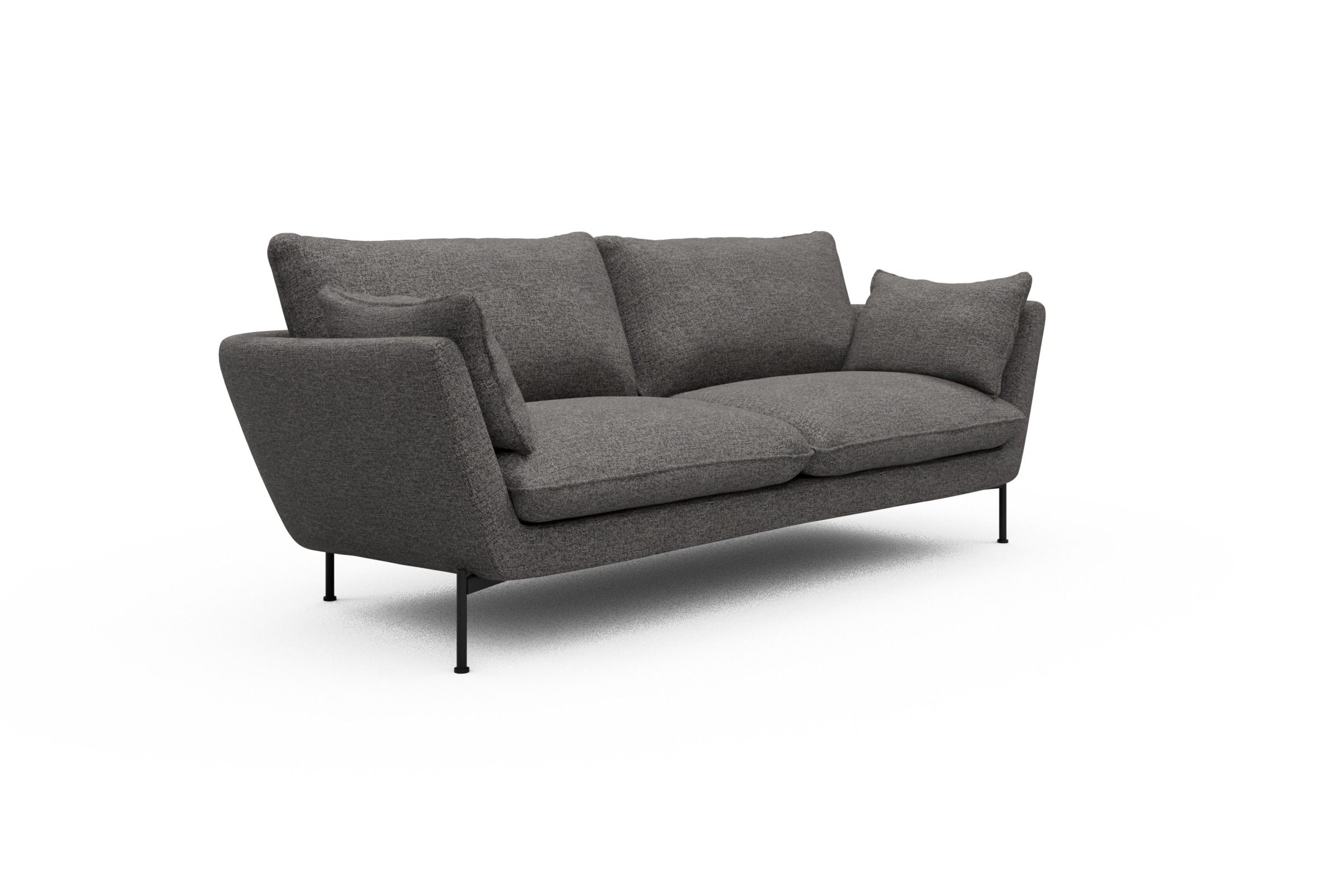 Sofa Anton 3-Sitzer Carreno-Salt-and-Pepper