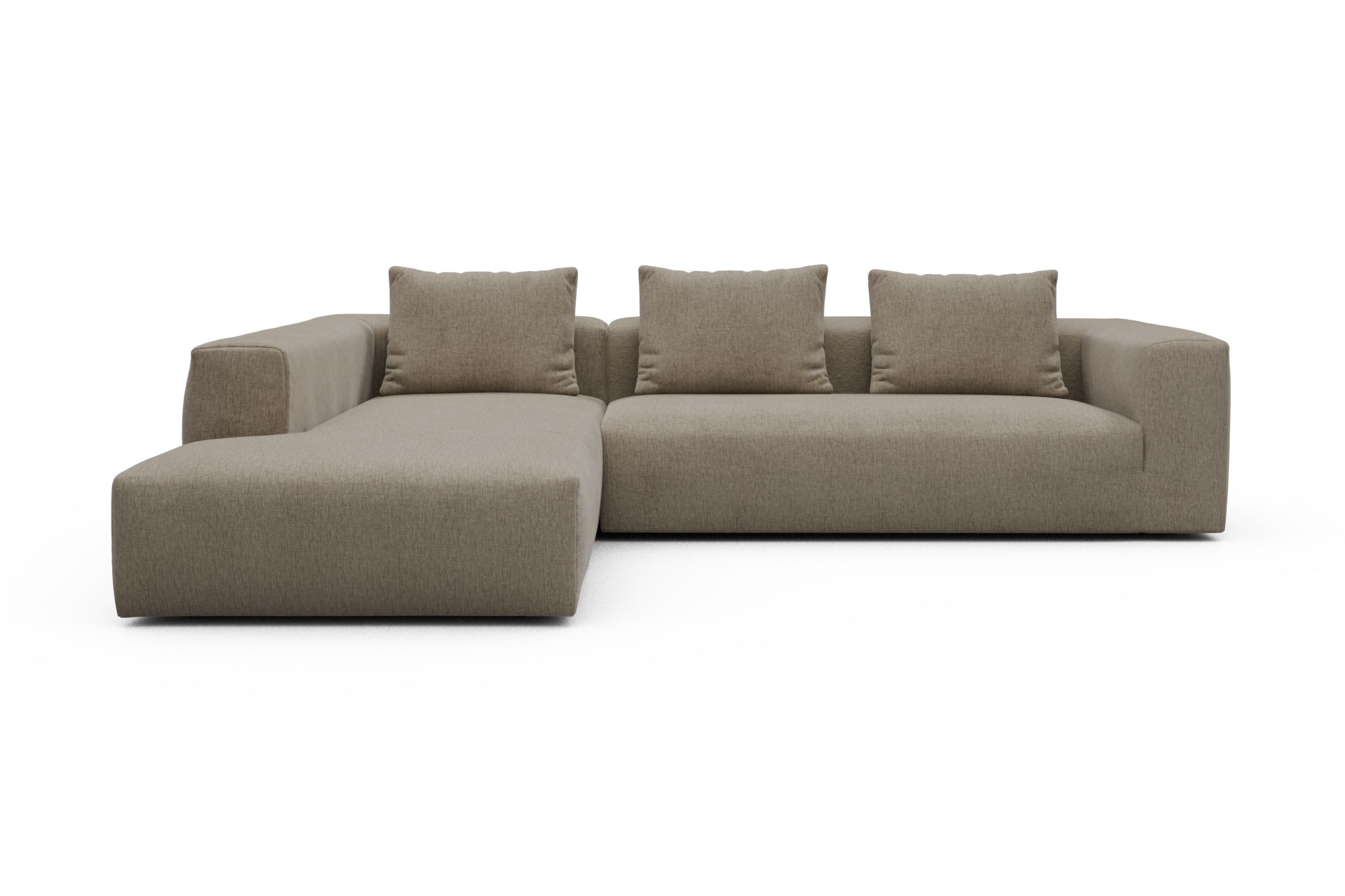 Skandi Home Ecksofa Fred Relax-Ecke links mit 2,5-Sitzer Smooth-Belge moebelfaktor