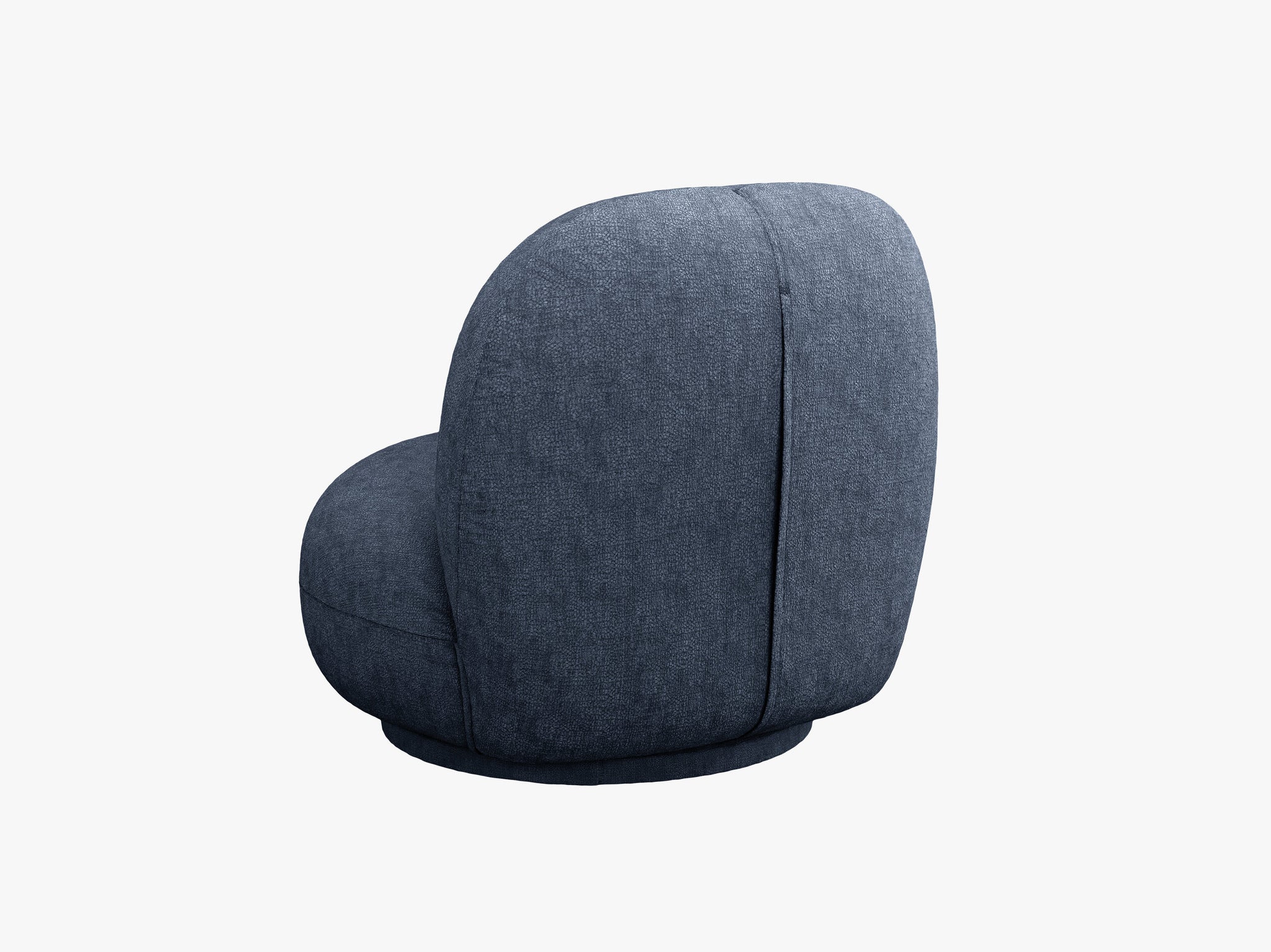 Micadoni Drehbarer Sessel Chuck Chenille Dunkelblau