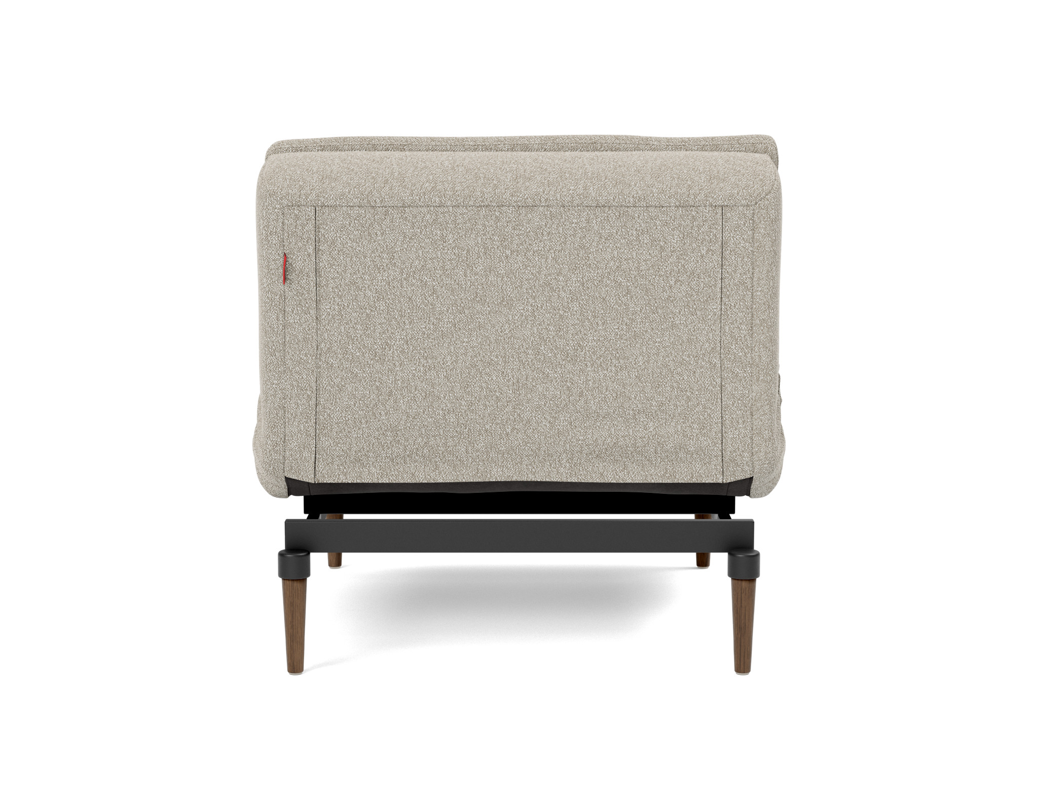Sessel Dublexo Boucle Skandi 539-Beige Beine Styletto Eiche dunkel
