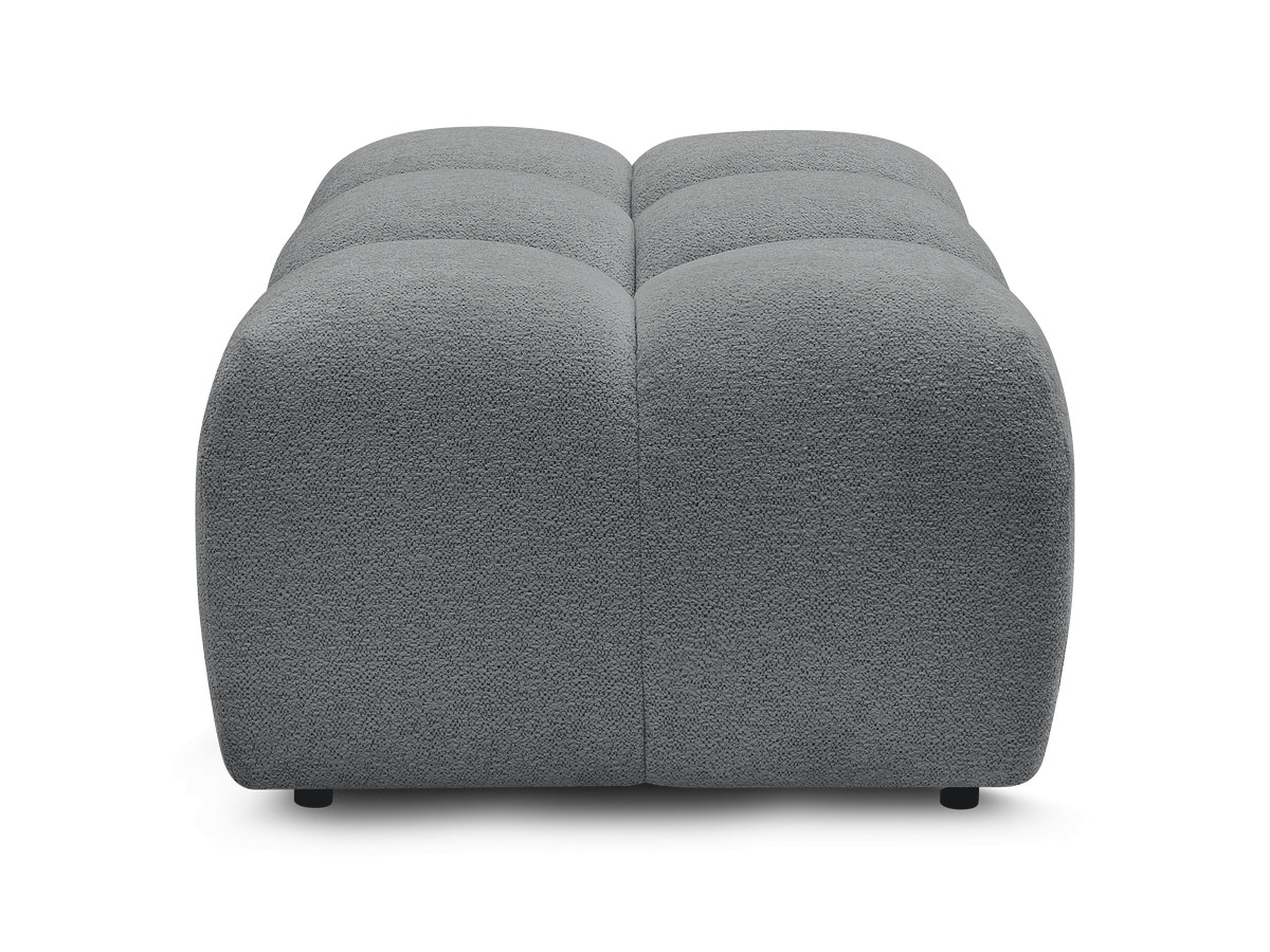 Bobochic Melisse Pouf Melange-Stoff Dunkelgrau