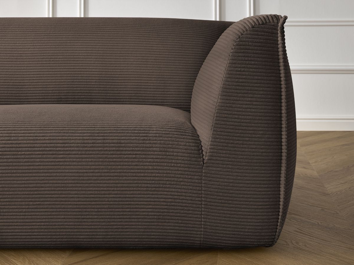Bobochic Giorgia Sofa 3-Sitzer Cordsamt Braun