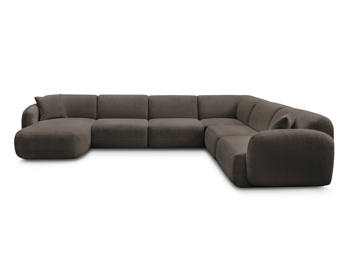 Bobochic Anda Wohnlandschaft Chenille Braun Ecke rechts
