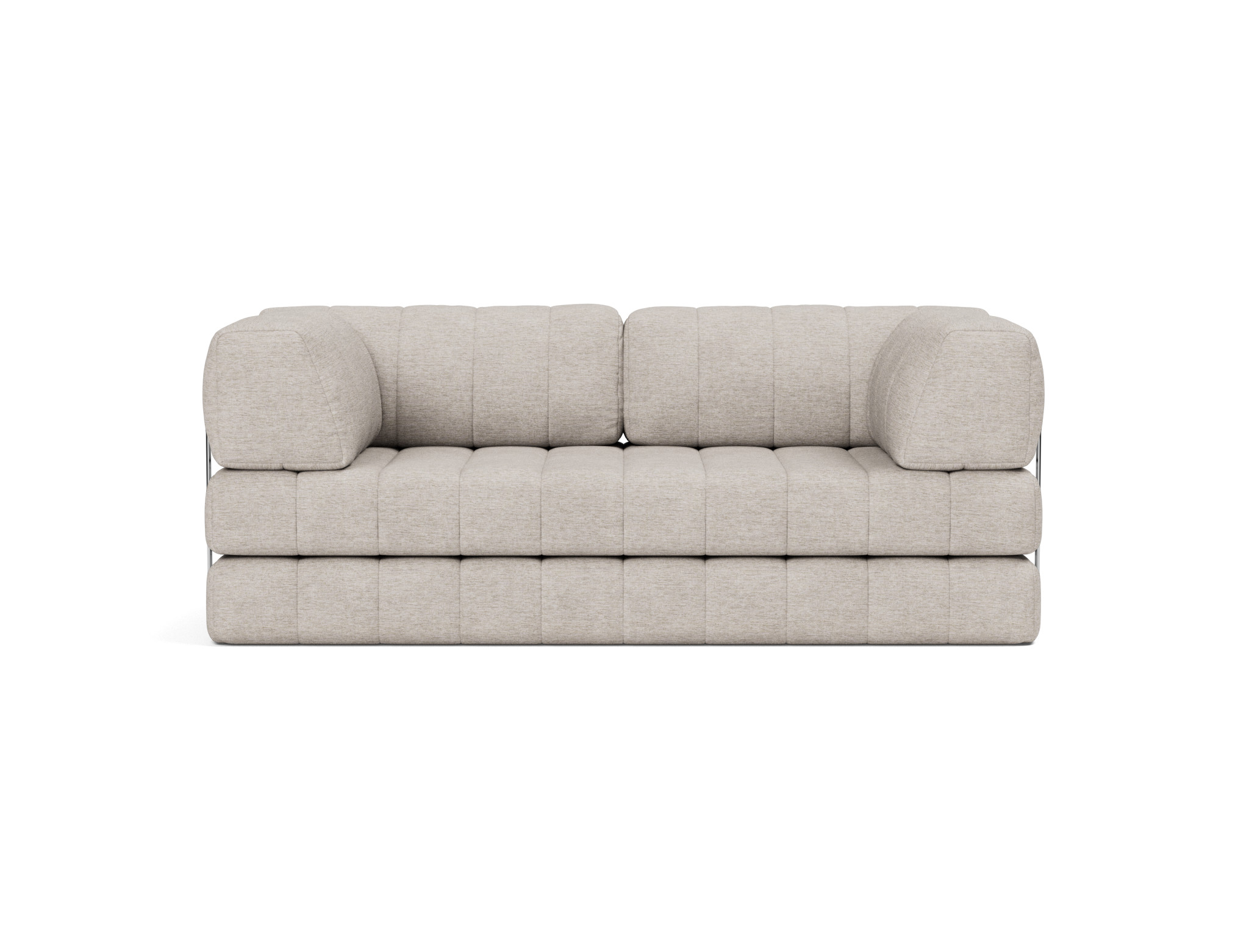 Schlafsofa CozyPad mit Armlehnen Chenille Yuveno 471-Sand