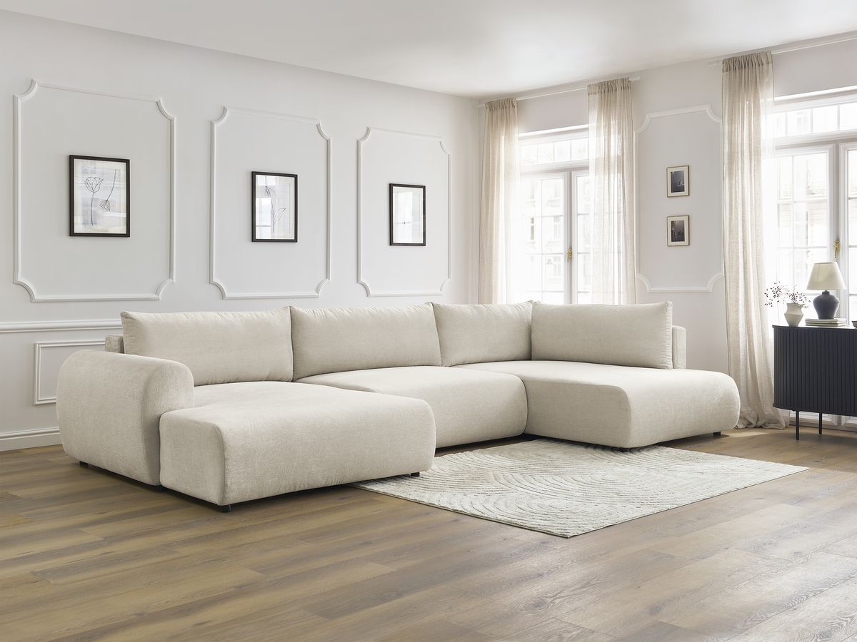 Bobochic Lucien Wohnlandschaft Stoff Beige Ecke links
