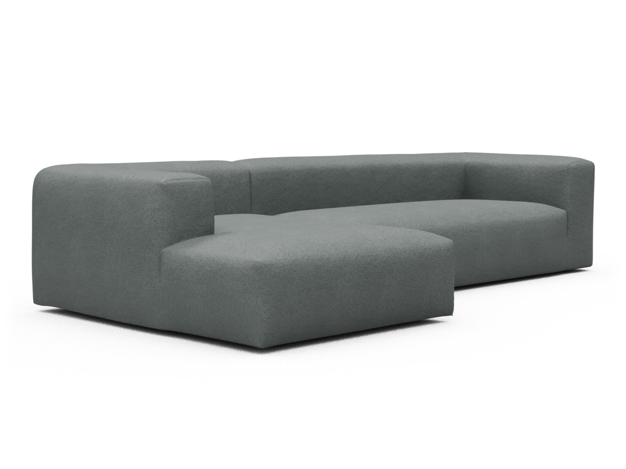 Skandi Home Ecksofa Fred Chaiselongue links mit 2,5-Sitzer Denari-Soft-Grey moebelfaktor