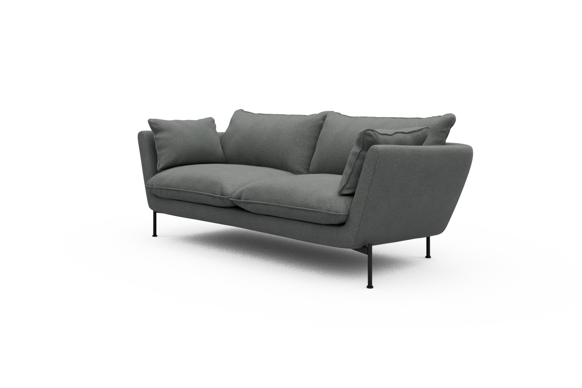 Sofa Anton PREMIUM 2-Sitzer Satya-Steel
