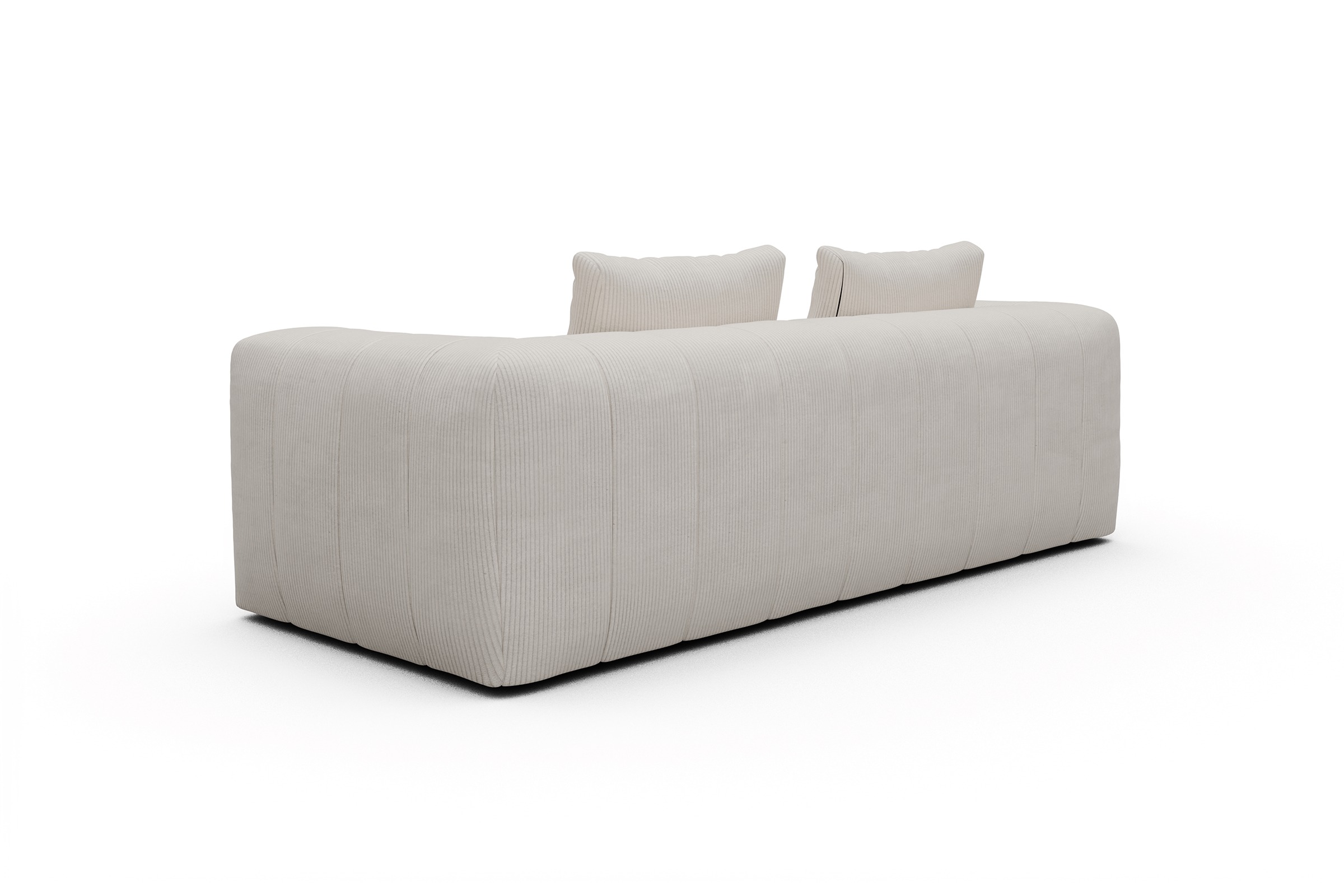Sofa Hugo 3-Sitzer Corduroy-Ivory