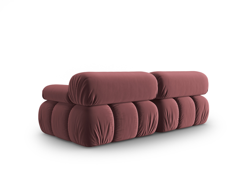 Cosmopolitan Design Sofa Cortina 2-Sitzer Samt Bluvel Rosa