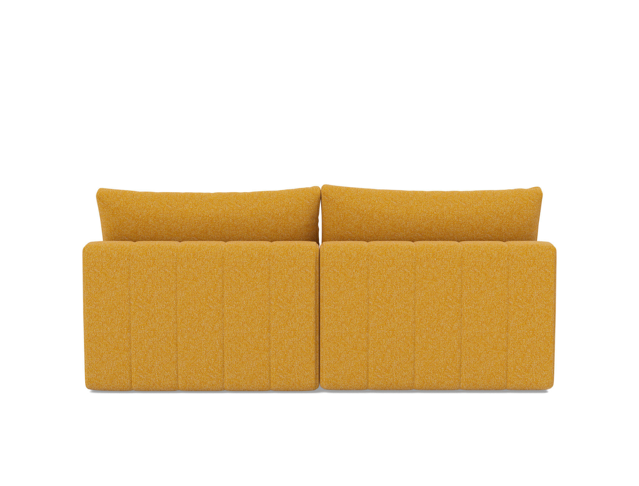 Schlafsofa Akello mit Chaiselongue Boucle Skandi 536-Ochre