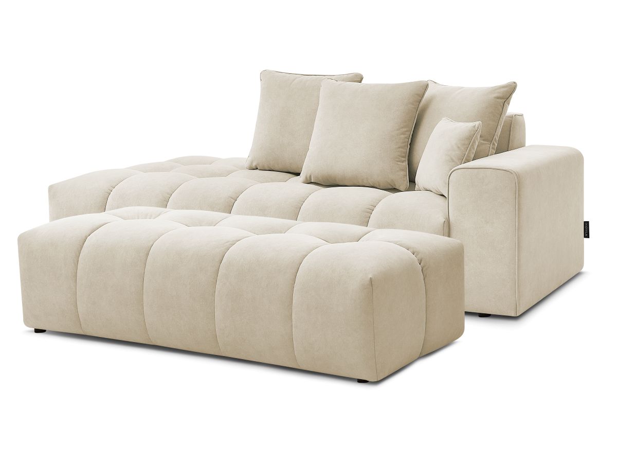 Bobochic Mont-blanc Sofa 5-Sitzer mit Pouf
