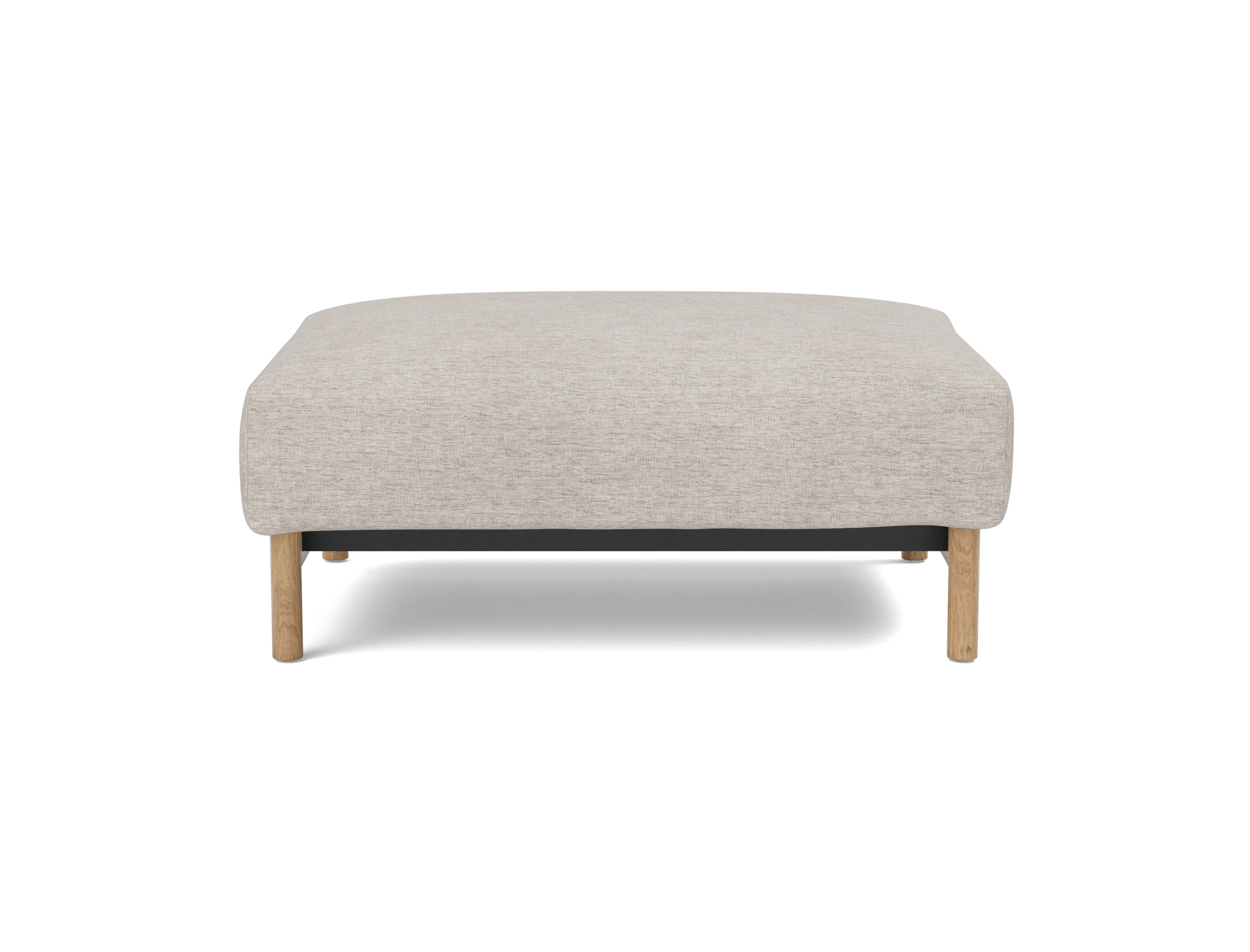 Hocker Malloy Chenille Yuveno 471-Sand Beine Eiche
