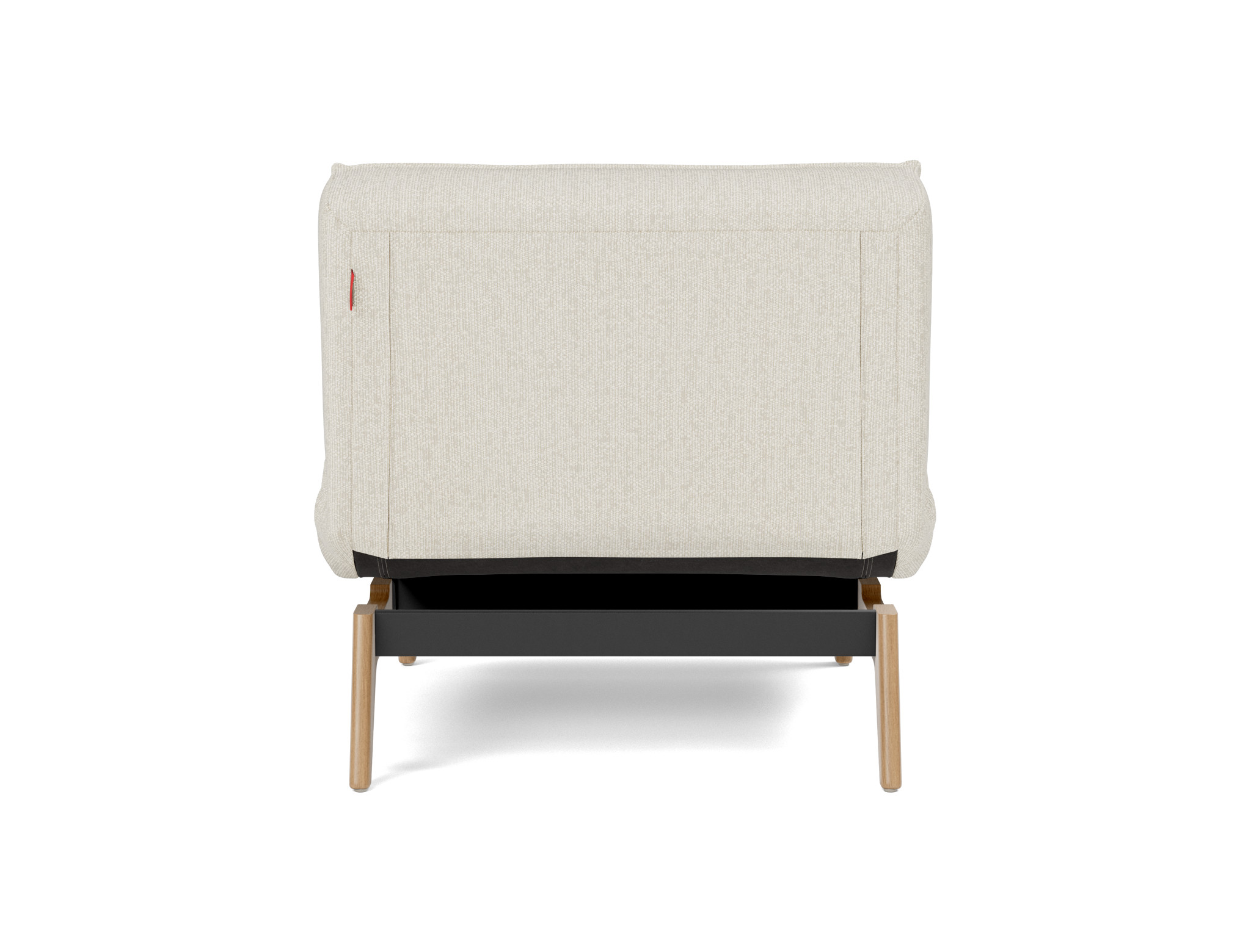 Sessel Splitback Boucle Skandi 531-Off-White Beine Eiche