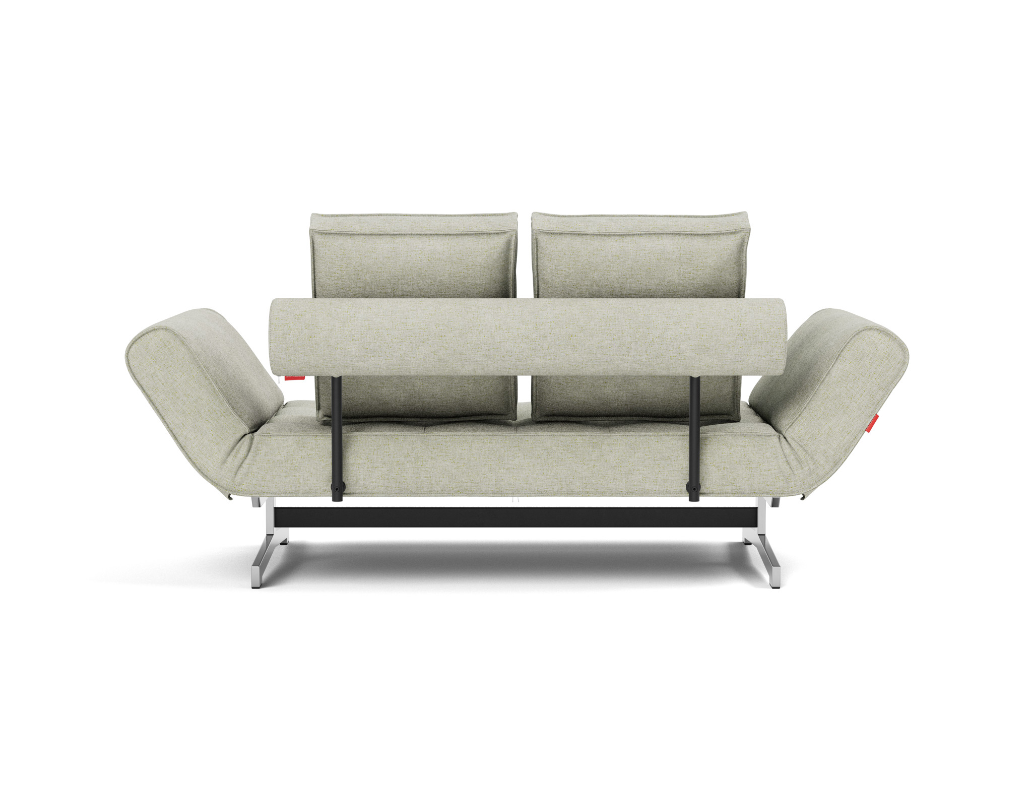 Tagesbett Ghia Flachgewebe Avella 280-Sand Beine Chrom