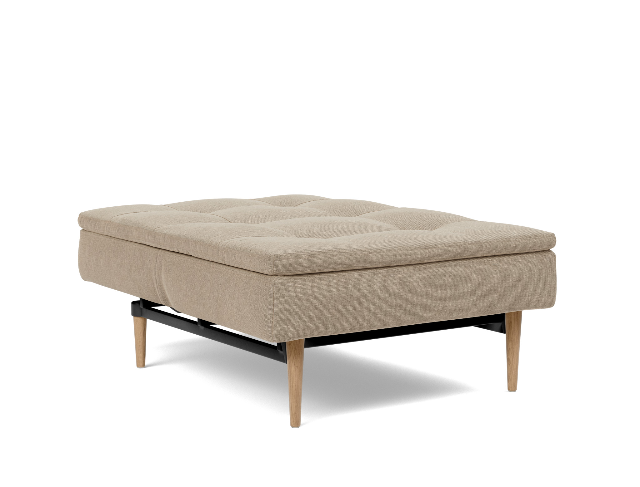 Sessel Dublexo Flachgewebe Phobos 587-Mocha Beine Styletto Eiche hell