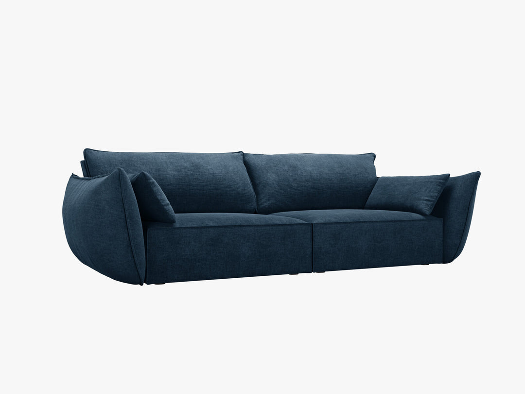 Micadoni Sofa Kaelle 3-Sitzer Chenille Over The Horizon Königsblau