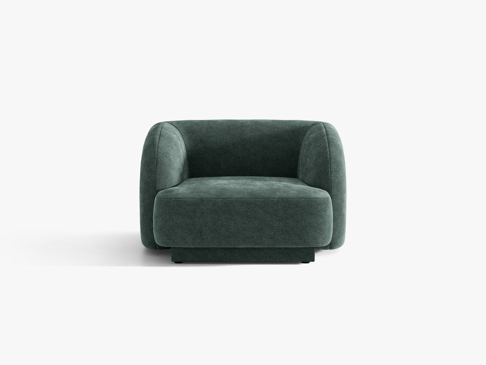 Micadoni Sessel Miley 1-Sitzer Chenille Haga Petrol