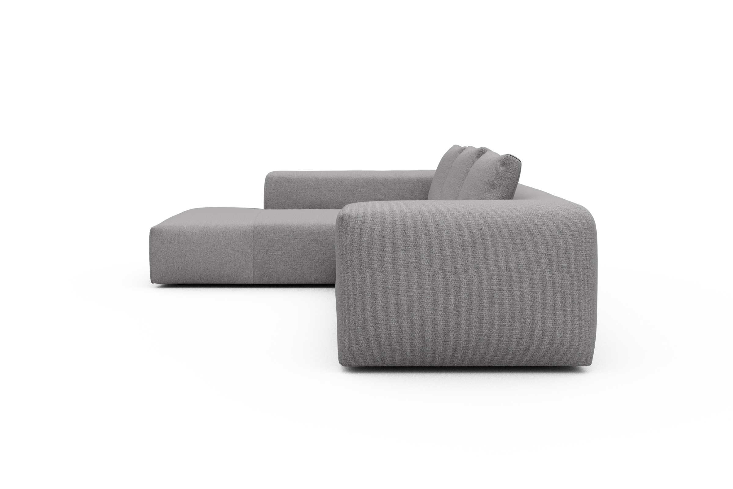 Ecksofa Fred Relax-Ecke links mit 2,5-Sitzer Sama-Grey