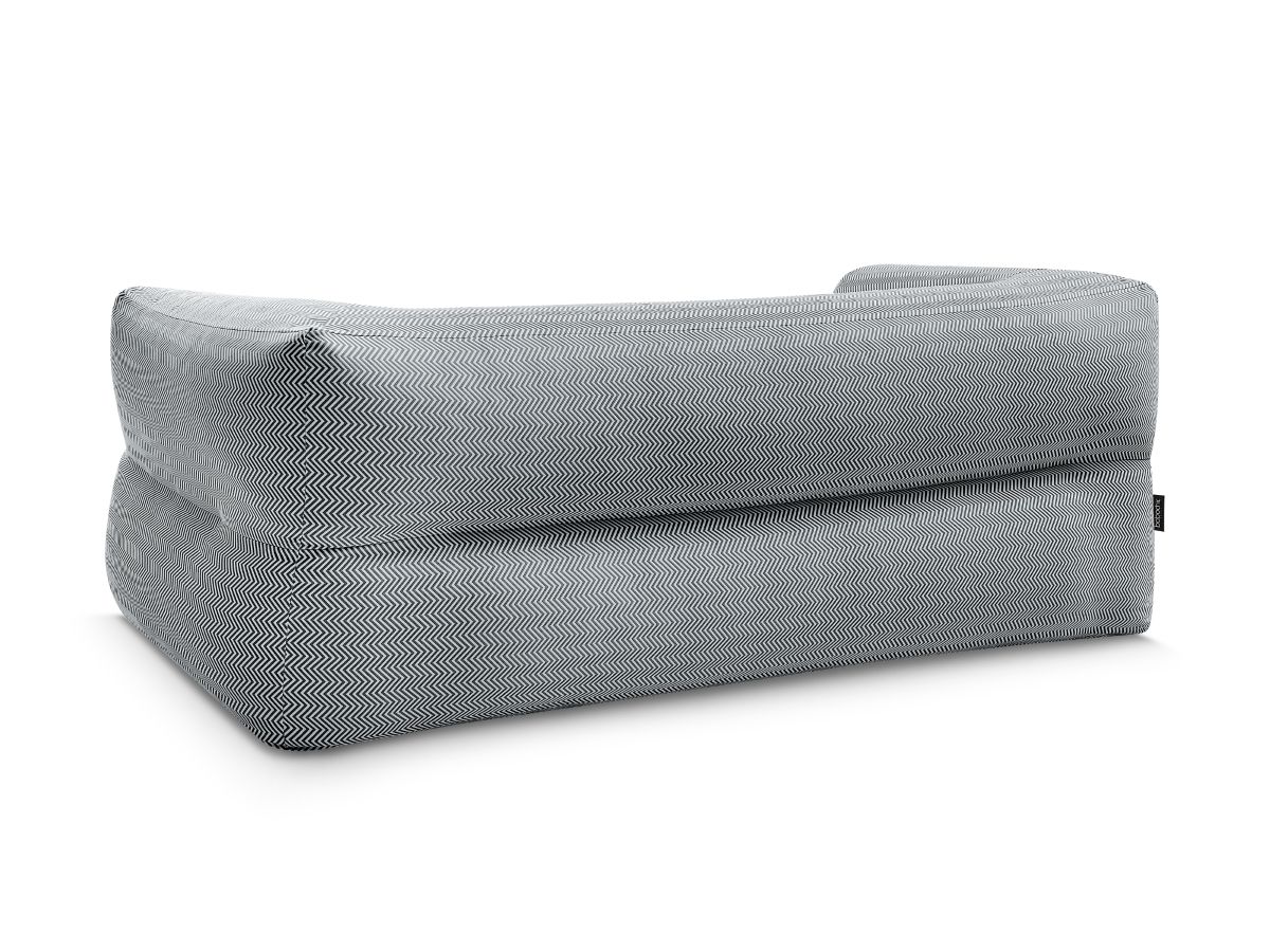 Bobochic Nour Gartensofa 3-Sitzer Stoff Schwarz