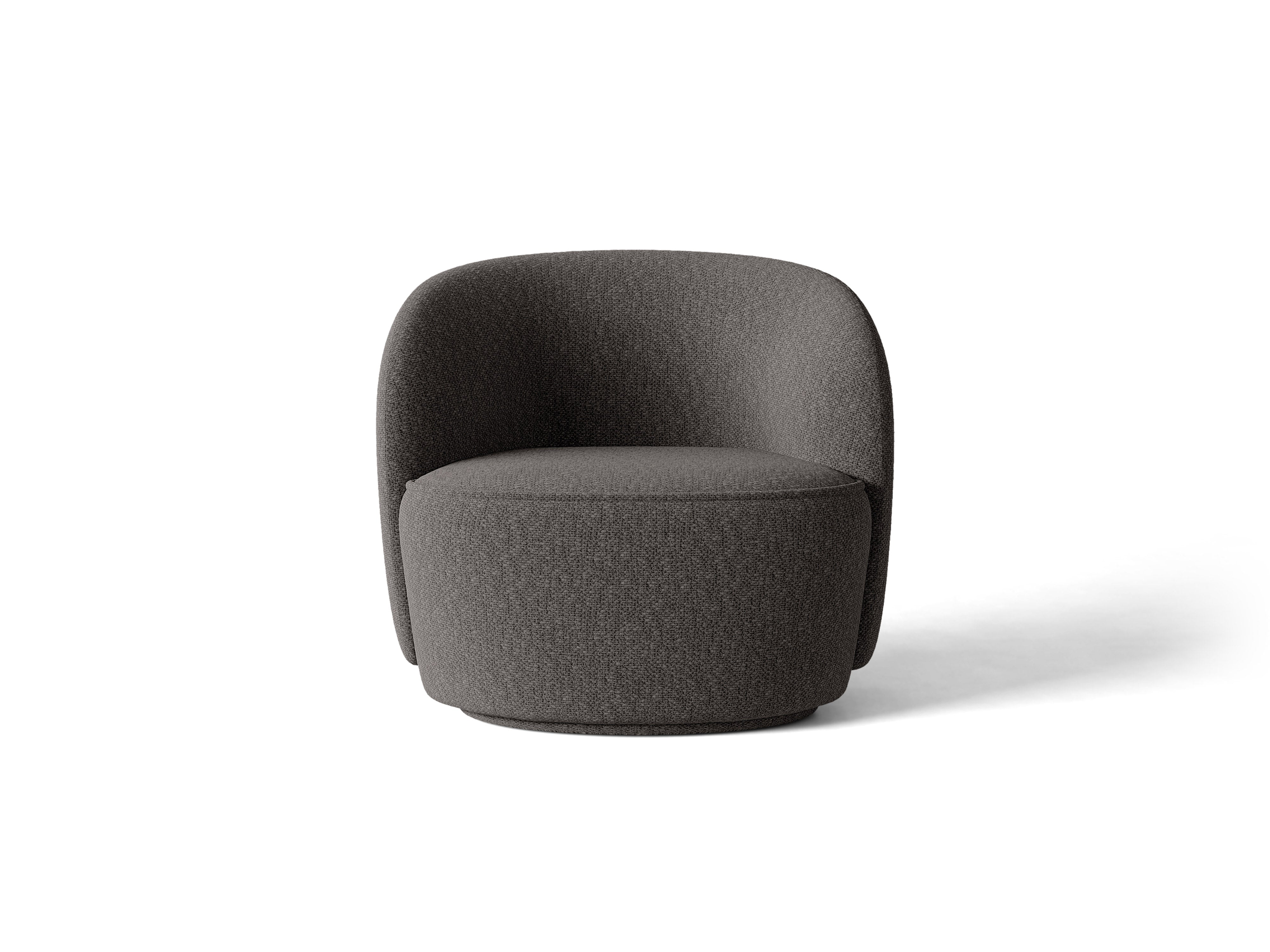 Micadoni Jonas Drehbarer Sessel Chenille Cover Me Dunkelgrau