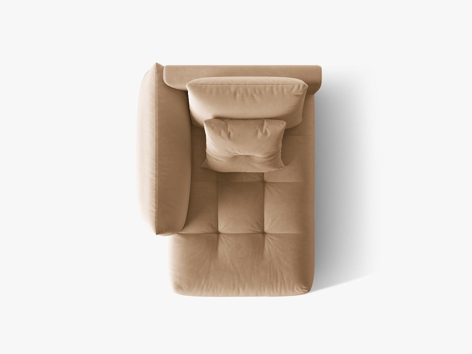 Micadoni Bloom Chaiselongue Links Samt Casino Mandelbeige