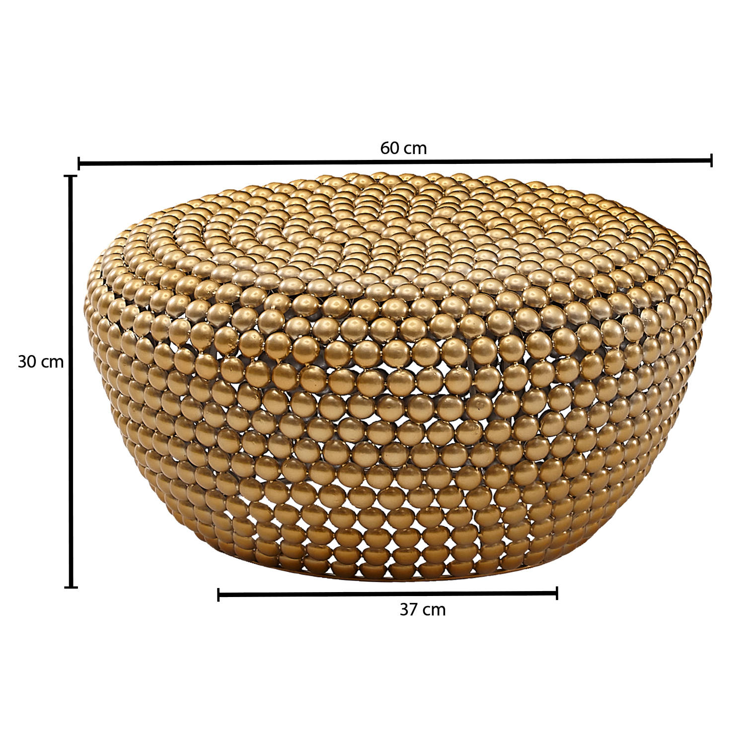 Couchtisch Brekke Gold Ø 60 × H 30 cm