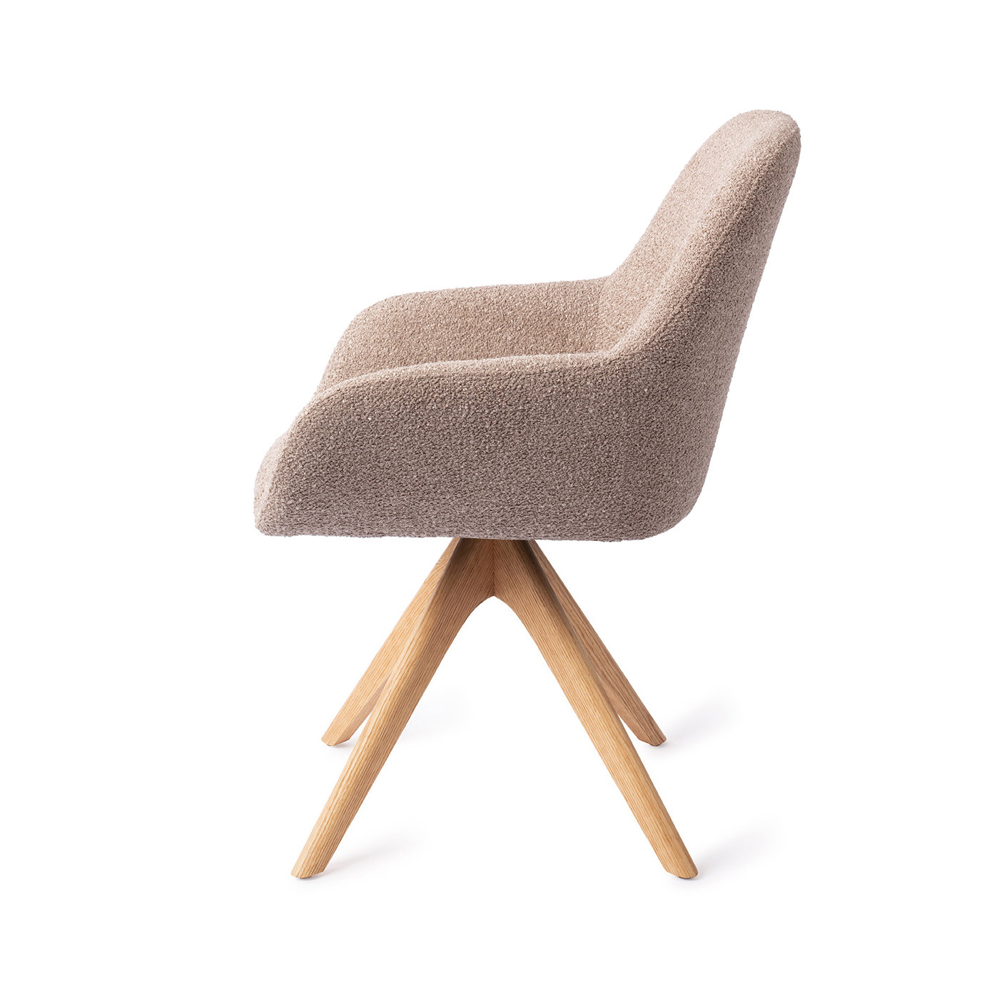 Jesper Home Esszimmerstuhl Kushi Stone Haze Revolve Eiche Natur