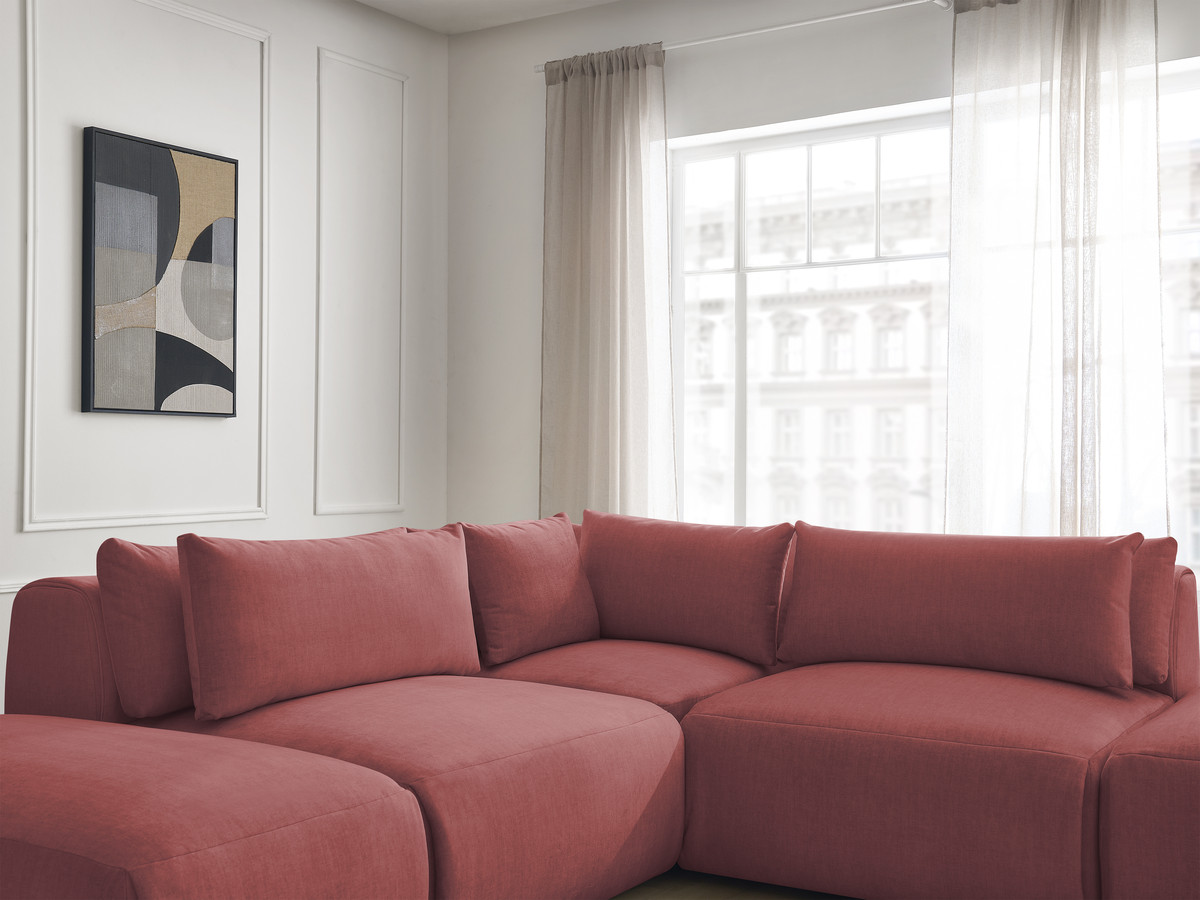 Bobochic Jana Ecksofa Samt Orange